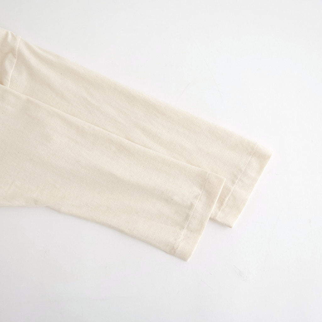 DROP CANDY BUTTON LONG SLEEVE T #Natural [no.8193]