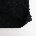 夜を紡ぐ Knitted cardigan #black [TLF-126-hkn003]