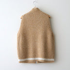 Blushed knit vest #Beige [252804]