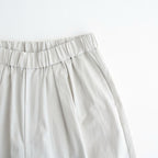 COTTON/LINEN DYED WEATHER 2TUCK WIDE EASY PANTS #9200 LT.GREY [GNMDS2502CLW]