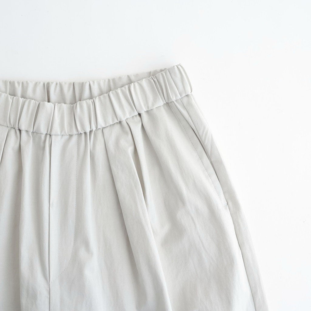 COTTON/LINEN DYED WEATHER 2TUCK WIDE EASY PANTS #9200 LT.GREY [GNMDS2502CLW]