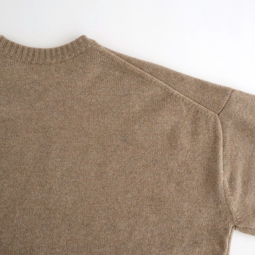 7G CREW NECK SWEATER #Beige [no.7832]