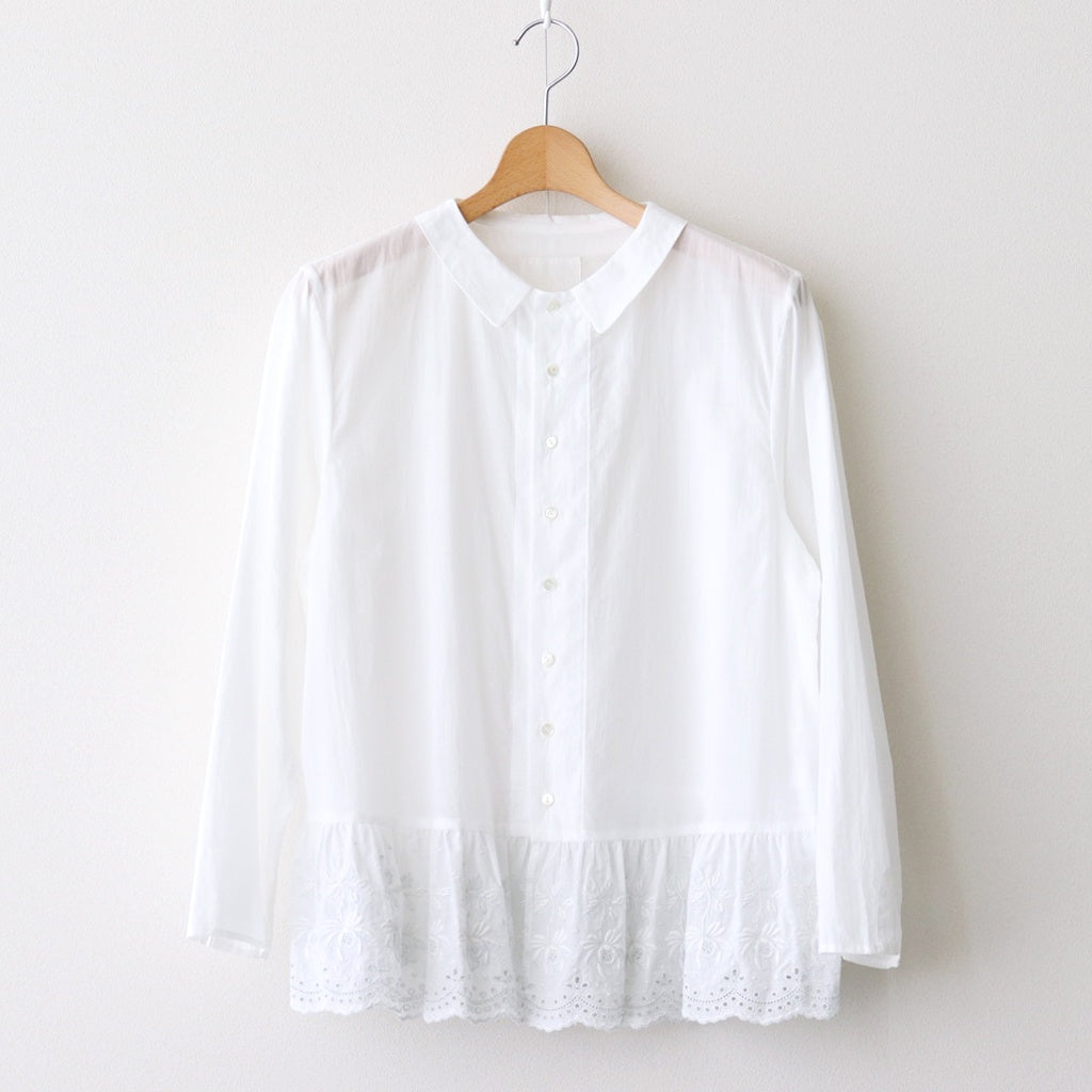 み空：Hem lace blouse #off white [13251-03207]