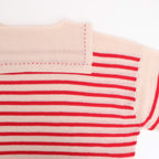 Basque pullover (sailor neck) #ivory×red [mdm02-05]