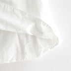 GARMENT DYE LAWN SHIRRING VEST #White [no.7521]