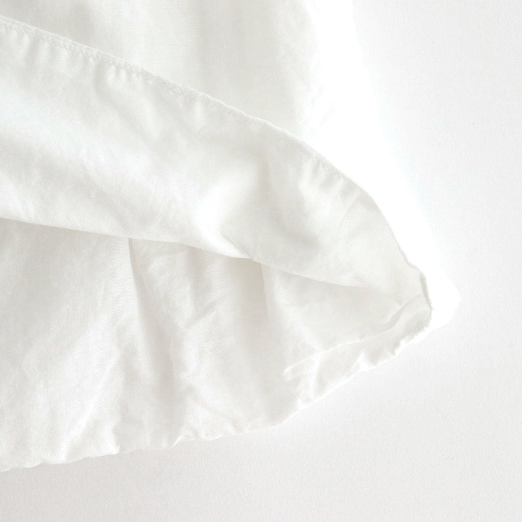 GARMENT DYE LAWN SHIRRING VEST #White [no.7521]