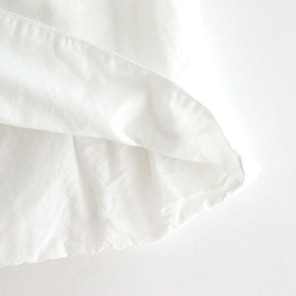 GARMENT DYE LAWN SHIRRING VEST #White [no.7521]