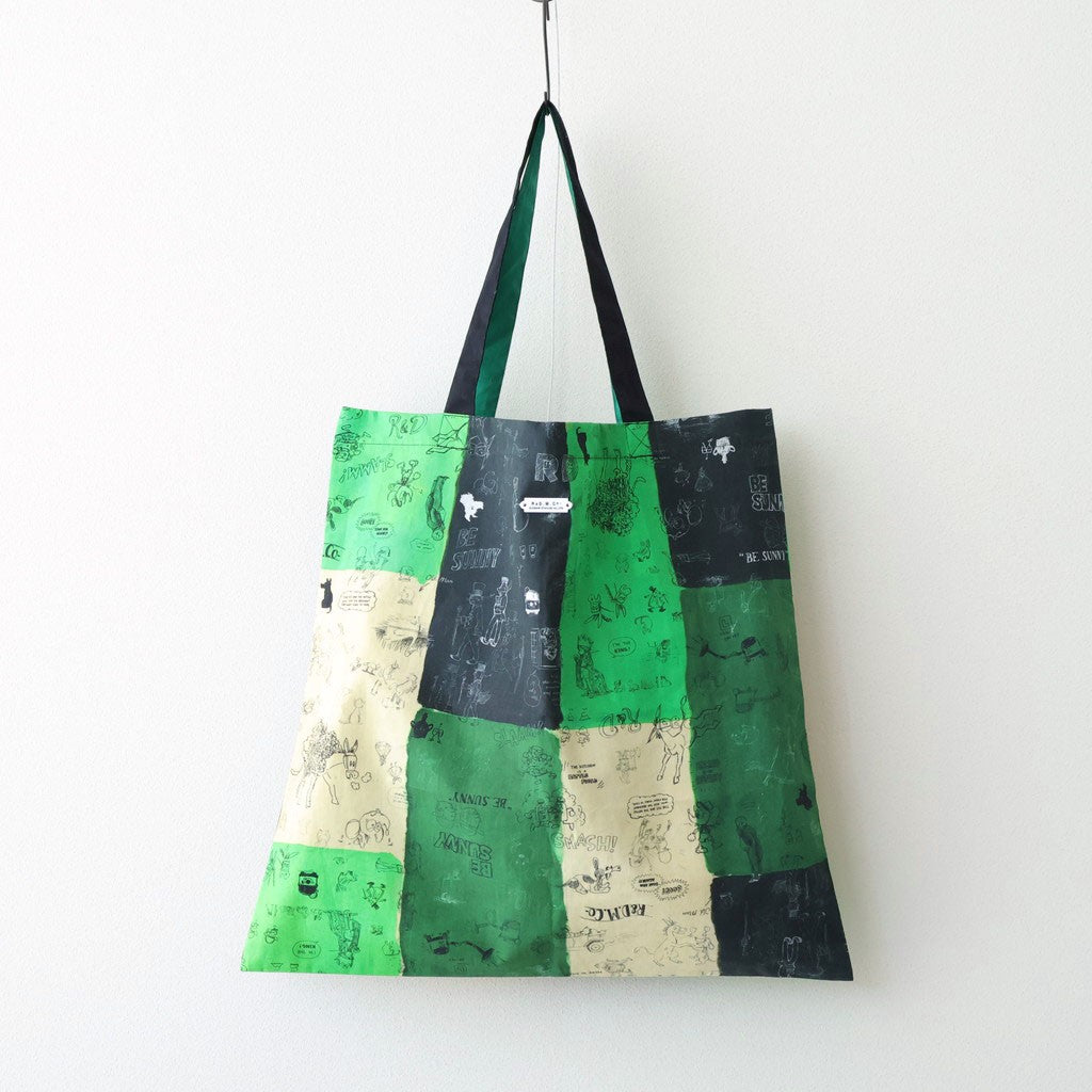 MOSAIC GRAFFITI TOTE BAG #Green [no.7965]