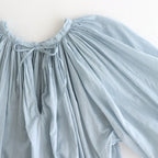 GARMENT DYE LAWN GATHER SMOCK #Sax [no.7520]