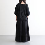芽：パフスリーブプルオーバー #black [13262-04107]