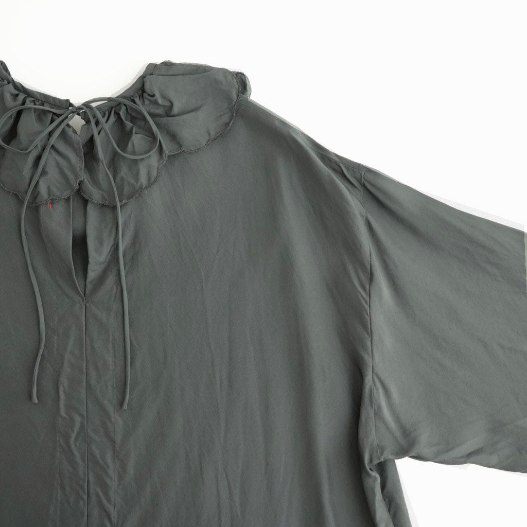 Volant blouse #dark gray [32-0014A]