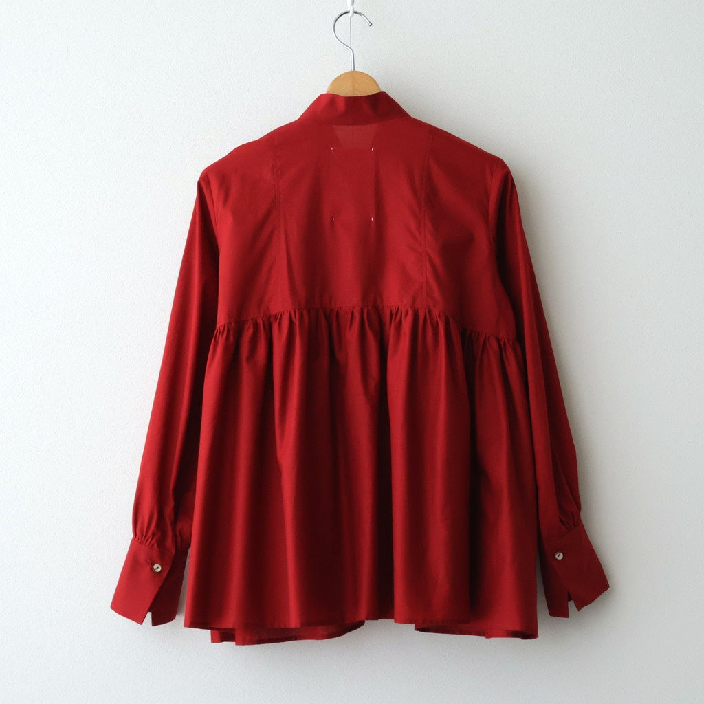 静寂の欠片 Funnel neck shirt #Agate red [TLF-126-sh003-la]