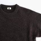 stretch superkid mohair crew-neck P/O #dark brown [WVFL-UW114]