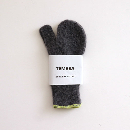 3FINGERS MITTEN #MID-GREY/LEMON [TMB-GNT3]