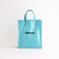 PAPER TOTE SMALL #GINGHAM TEAL [TMB-2286H]