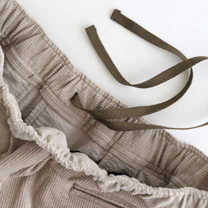 11WALE CORDUROY EASY WIDE PANTS #8200 BEIGE [GNMDS2052CP]