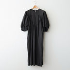 うすれかけた記憶 Embroidered yoke dress #black [TLF-226-OP009-csl]