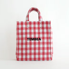 PAPER TOTE SMALL NEEDLE PUNCH #GINGHAM RED [TMB-2286H]