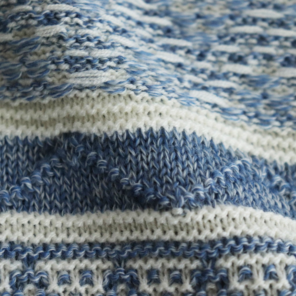 Sankayo nordic knit P/O #Blue [242807]