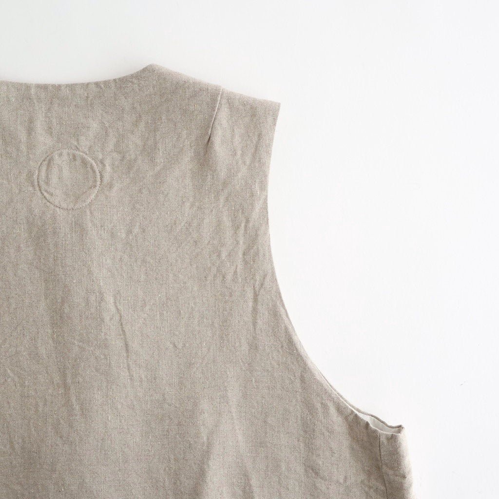 Binet Linen Vest #OAT [A232261TJ846]