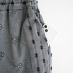 夕暮れの唄：サルエルパンツ #gray×dark charcoal [13261-10313]