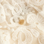 CROWN MOTIF LACE BAG #White [no.7532]