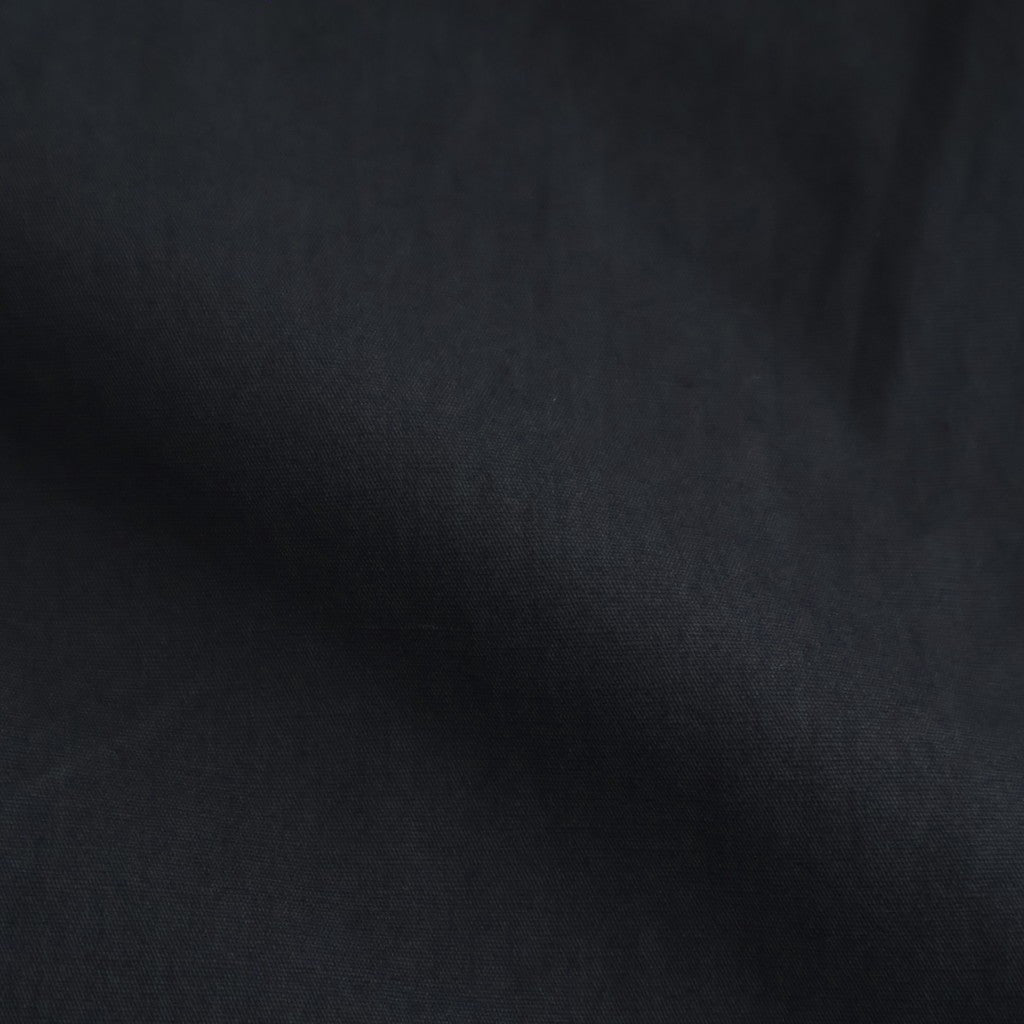 COTTON/LINEN DYED WEATHER 2TUCK TAPERED EASY PANTS #9900 BLACK [GNMDS2501CLW]