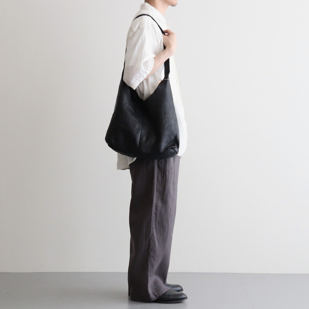 COW LEATHER ONE HANDLE BAG #9900 BLACK [SVMDSH2621]