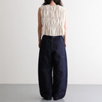 SHIRRING VEST #Amtique White [no.8003]