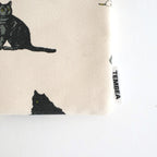 FLAT POUCH MEDIUM #CAT/BLACK [TMB-2577H]