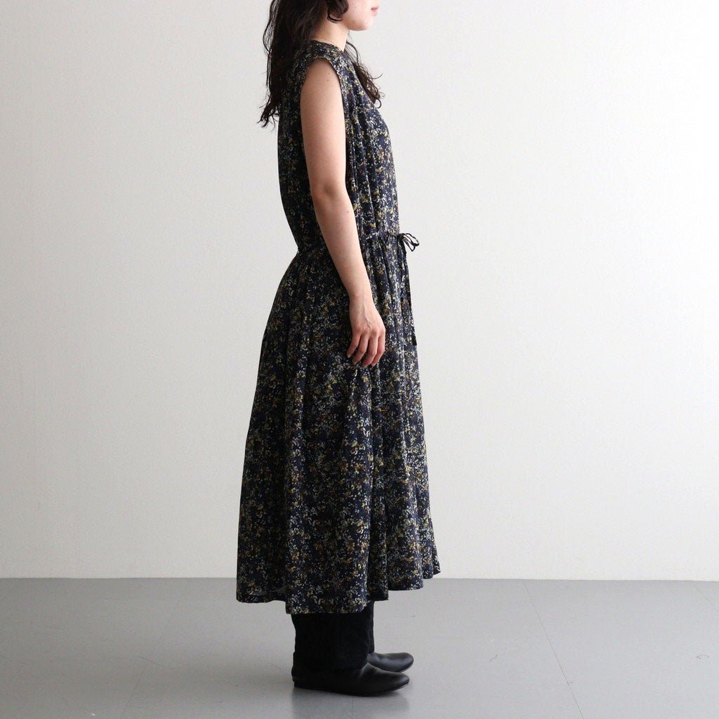 LIBERTY FABRICS ETERNAL COLLECTION Sleeveless A-line dress #Reflections [TLF-226-OP001-lpl]