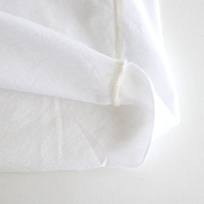 high twist cotton sheer jersey turtle-neck Tee #off white [WVFL-UW104]
