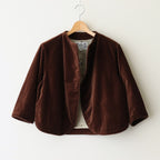 BROWN BEARS VELVET OVERLAP JACKET #Brown [no.7214]
