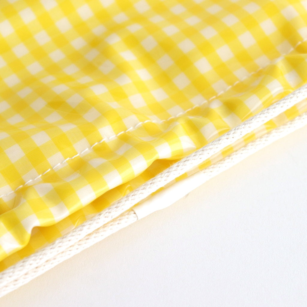 Drawstring bag #GINGHAM YELLOW [TMB-1863H]