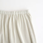 high-twisted cotton sheer knit layered skirt #charcoal brown × mist green [WXSP-UW139]