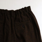 Bishu original wool herringbone tuck pants #brown herringbone [TS243PT099]