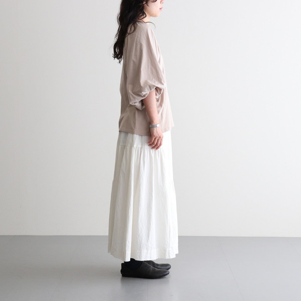 芽：パフスリーブプルオーバー #ash rose [13262-04107]
