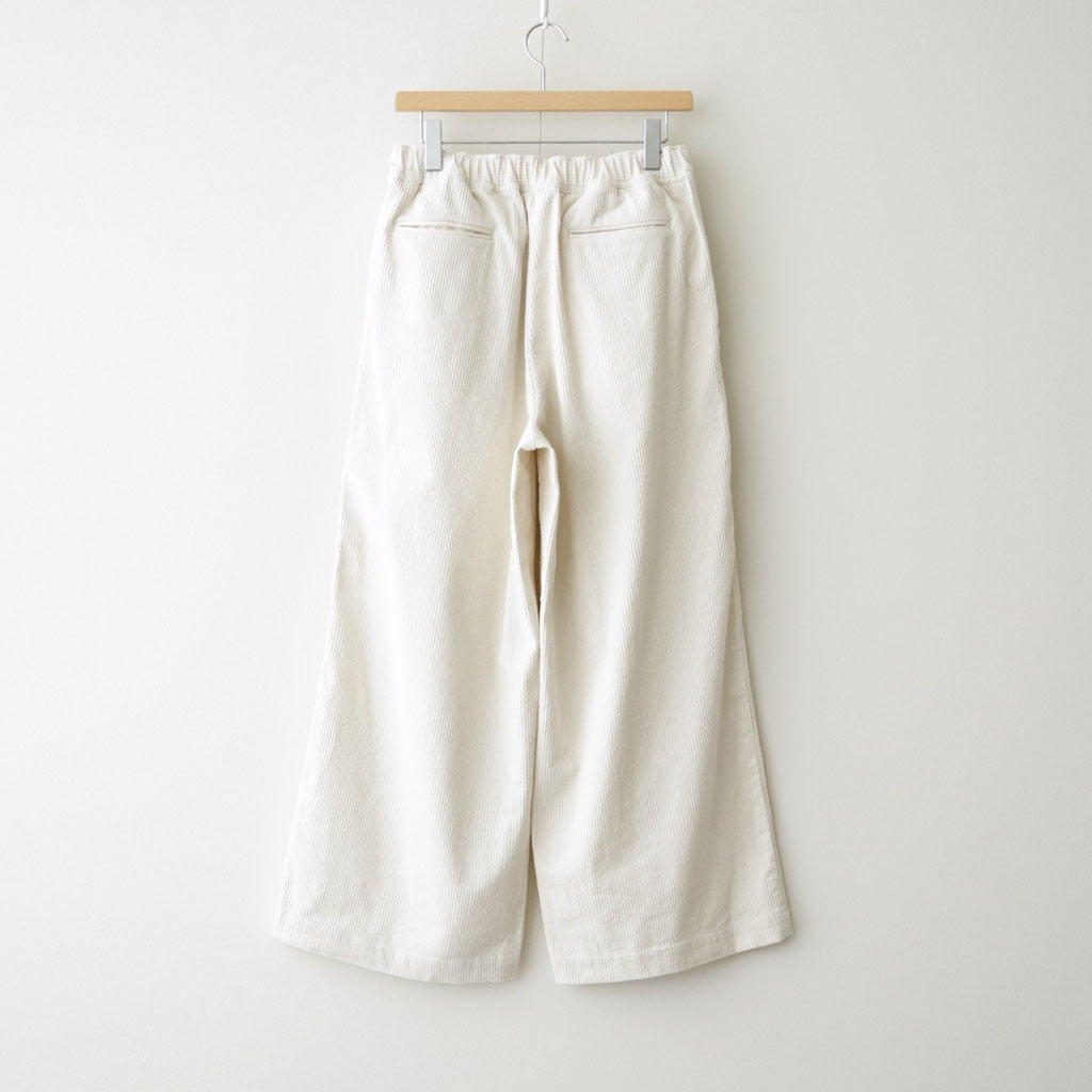 8WALE CORDUROY EASY WIDE PANTS #9100 OFF.WHITE [GNMDS2052CR]