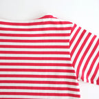 裏起毛 BORDER SPY EYE BOAT NECK PULLOVER #Pink [no.7743]