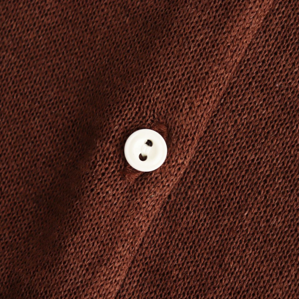 Fesca Linen Knit No Collared #D.brown [A232251TK766]