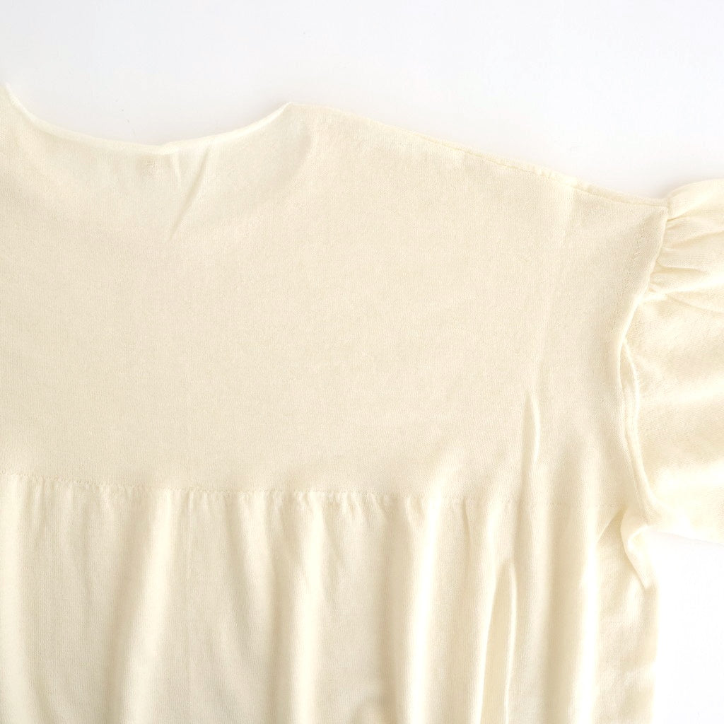 存在すること：Gathered sleeves sweater #ivory [13243-13109]