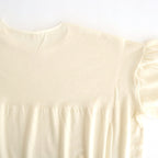 存在すること：Gathered sleeves sweater #ivory [13243-13109]