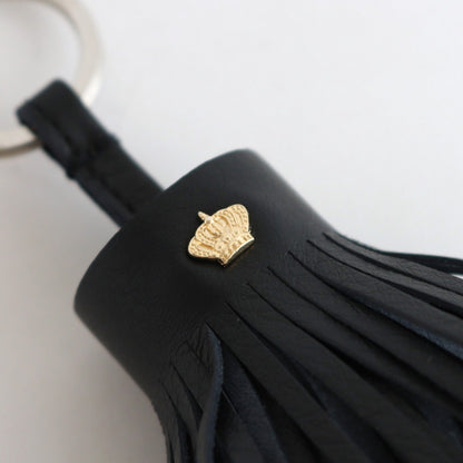 LEATHER TASSEL #Black [no.7599]