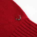 fine lambs wool crew-neck P/O #red [WVFL-UW117]