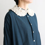 G.D COTTON SILK FRILL COLLAR #Ivory [no.7369]