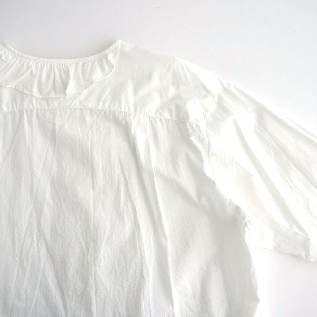 輝きの余白：フリルシャツ #off white [13261-06407]