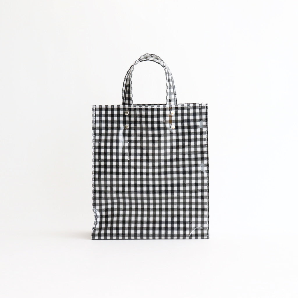 PAPER TOTE SMALL #GINGHAM BLACK [TMB-2286H]