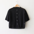 Fesca Linen Knit No Collared #Black [A232251TK766]