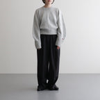 fine lambs wool crew-neck P/O #light gray [WVFL-UW117]