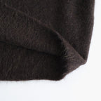 stretch superkid mohair crew-neck P/O #dark brown [WVFL-UW114]